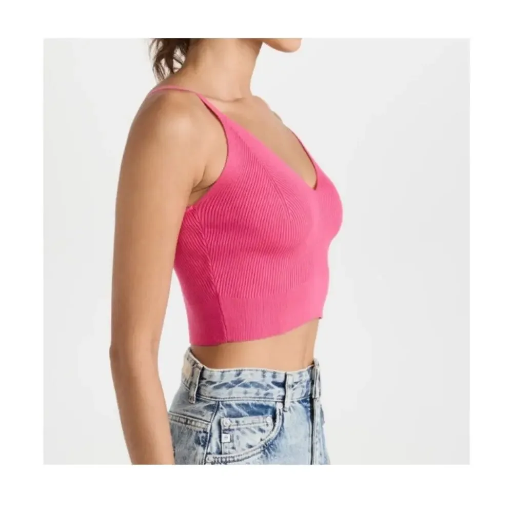 Scotch & Soda Knitted Bra Top Pink Size medium - Picture 3 of 8